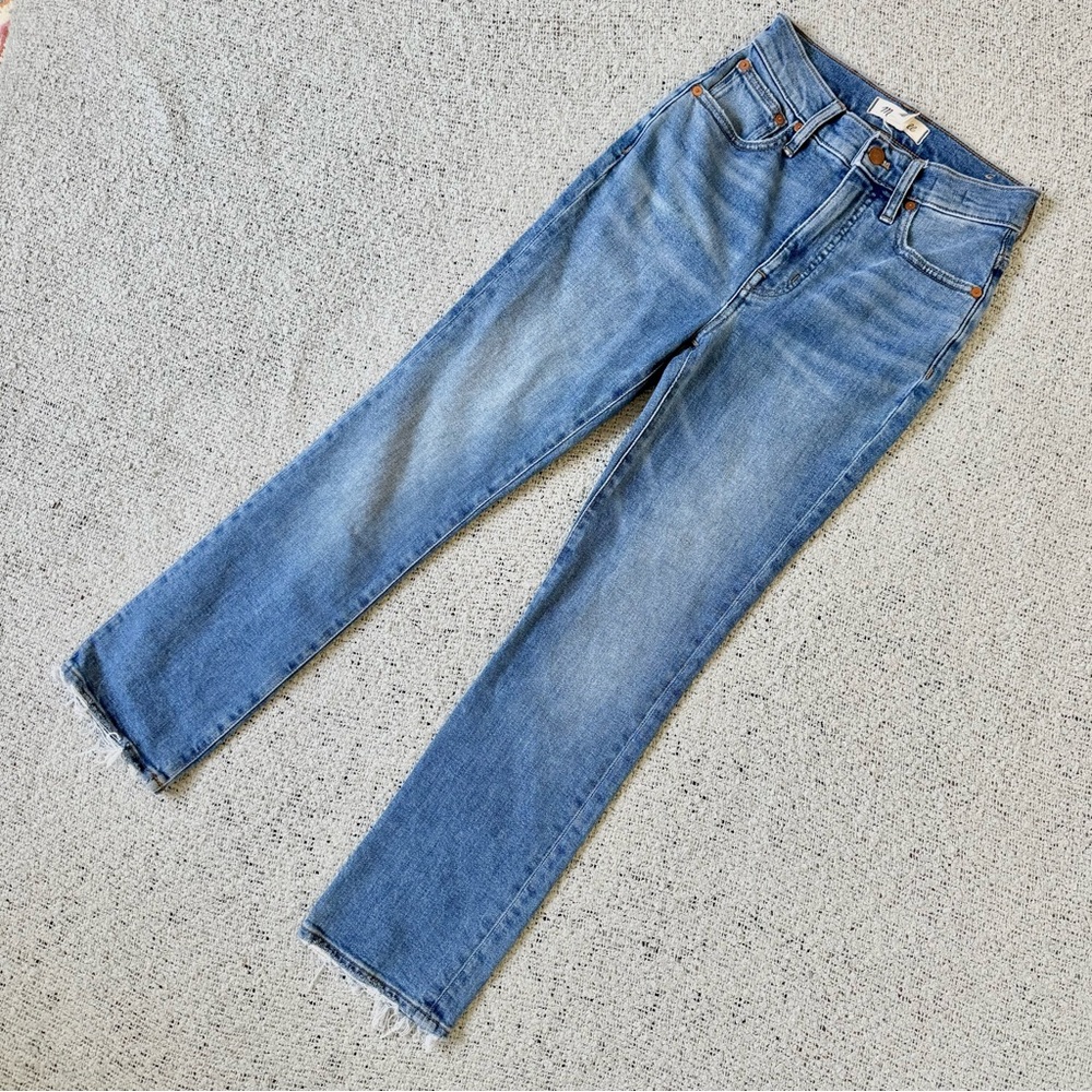 Madewell Slim Demi Boot Jeans Light Wash XS 23